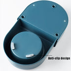 Dogs Cats Bowl and Drinking Fountains with Automatic Water Outlet Anti-overturning Feeders Plastic Feeding Bowl Pet Accessories