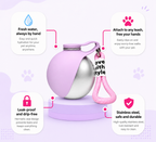 Portable Collapsible Pet Water Bottle with Hook